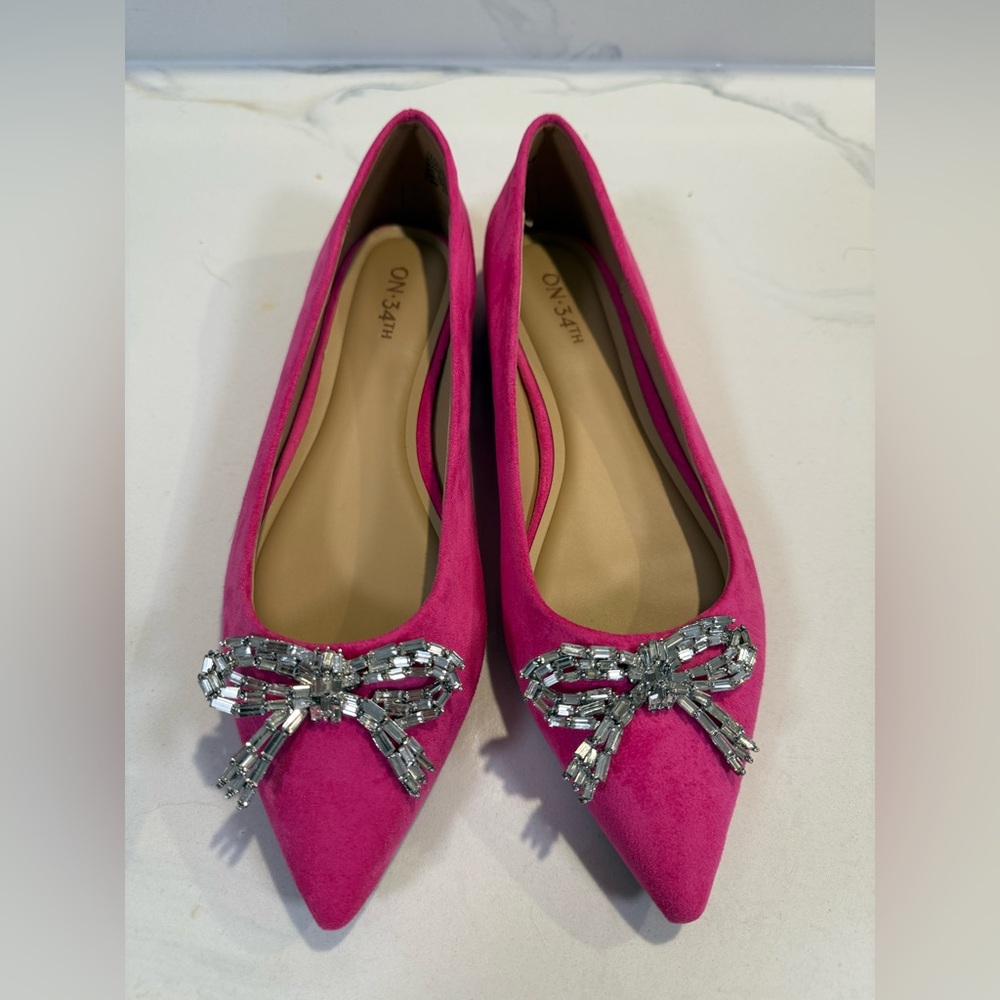 ON-34th Fuchsia Embellished Women's Loafers